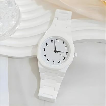 White Arabic Aura Watch Premium Classic Look❤️‍🔥😍