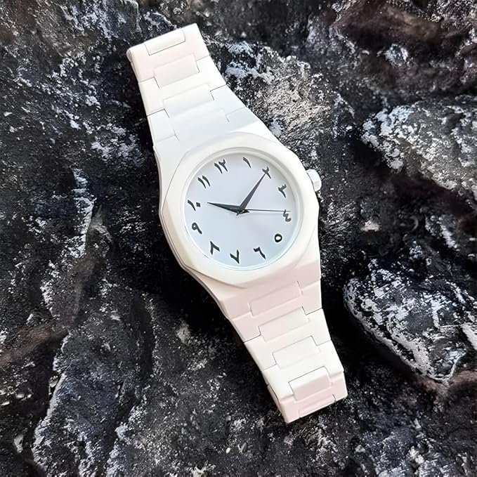 White Arabic Aura Watch Premium Classic Look❤️‍🔥😍