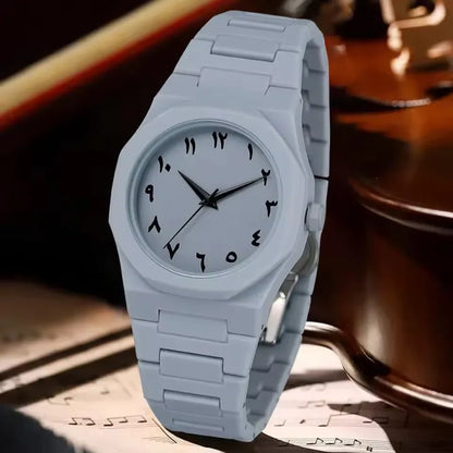 White Arabic Aura Watch Premium Classic Look❤️‍🔥😍